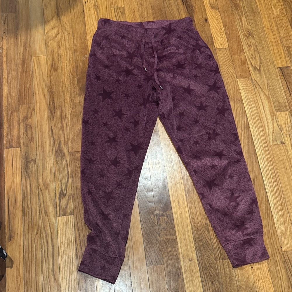 32 Degrees Maroon Star Kids Sweatpants